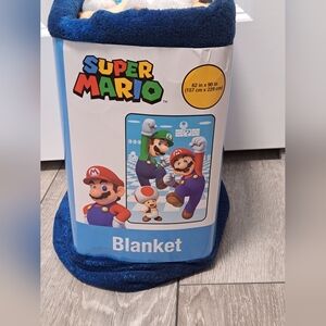 Nintendo Super Mario Blue Blanket